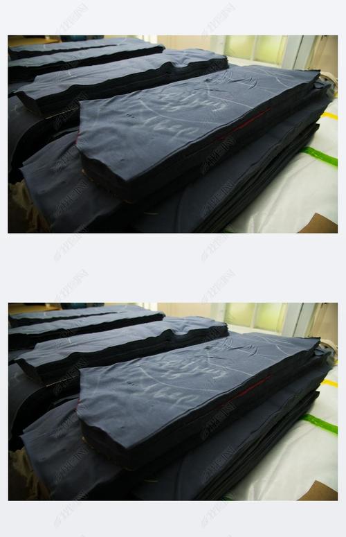 服装厂缝制设备织物和螺纹裁剪的过程